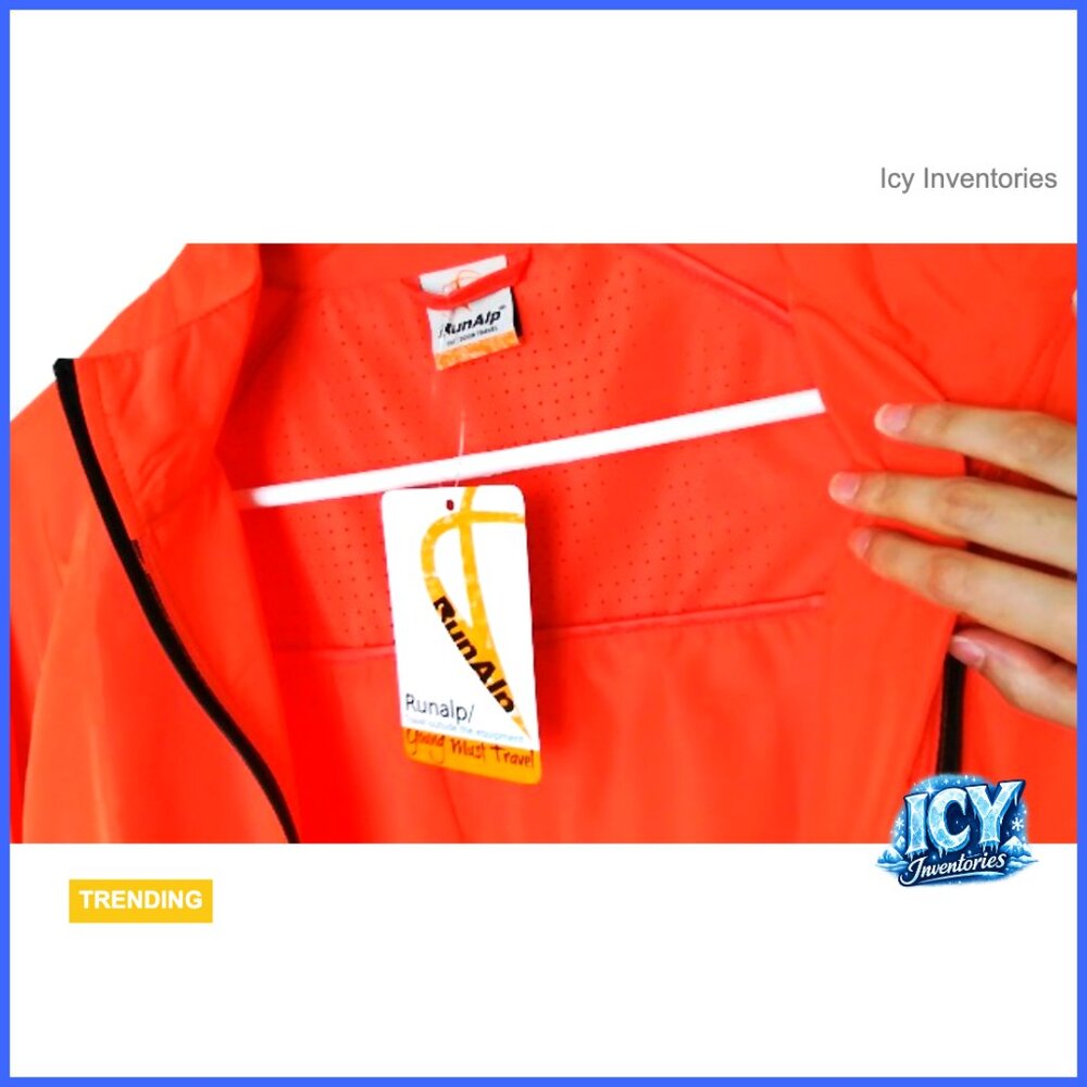 Packable Windbreaker Jacket, Polyester, Waterproo… - image 7